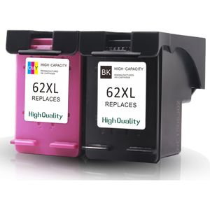 Wiederaufbereitete Tintenpatronen HP 62XL – hohe Kapazität, 2er-Pack