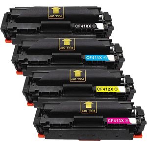 Kompatible Tonerkartuschen HP 410X – hohe Kapazität, 4er-Pack