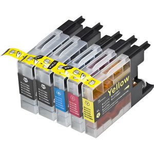 Kompatible Tintenpatronen Brother LC1280 – extra hohe Kapazität, 5er-Pack