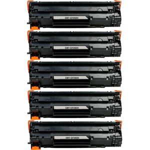 Kompatible Tonerkartuschen HP 83X – Schwarz, hohe Kapazität, 5er-Pack (CF283X)