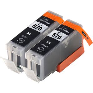 Kompatible Tintenpatronen Canon PGI-570XL – Schwarz, hohe Kapazität, 2er-Pack