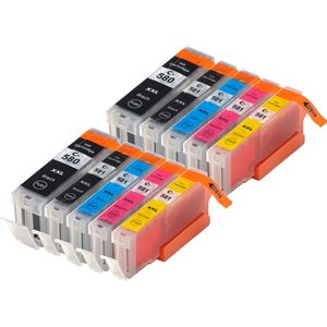 Kompatible Tintenpatronen Canon PGI-580XXL & CLI-581XXL – superhohe Kapazität, 10er-Pack