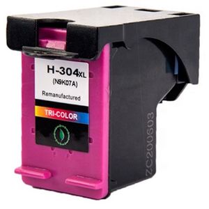 Wiederaufbereitete Tintenpatrone HP 304XL – dreifarbig, hohe Kapazität (N9K07AE)