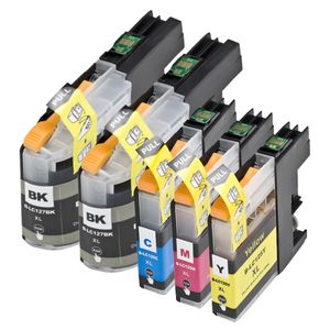 Kompatible Tintenpatronen Brother LC127 & LC125 – superhohe Kapazität, 5er-Pack