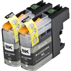 Kompatible Tintenpatronen Brother LC223 – Schwarz, hohe Kapazität, 2er-Pack (ersetzt LC221)