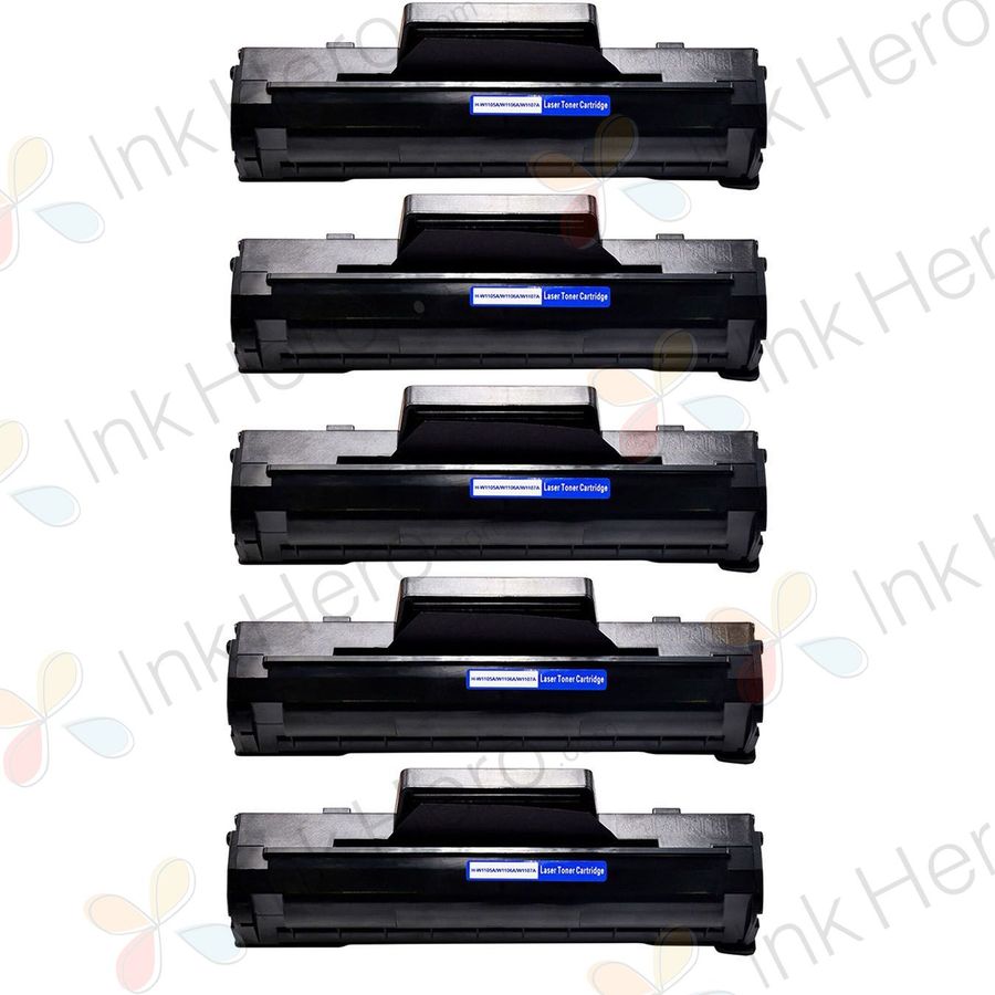 5 stück HP 106A (W1106A) schwarz toner (Ink Hero)