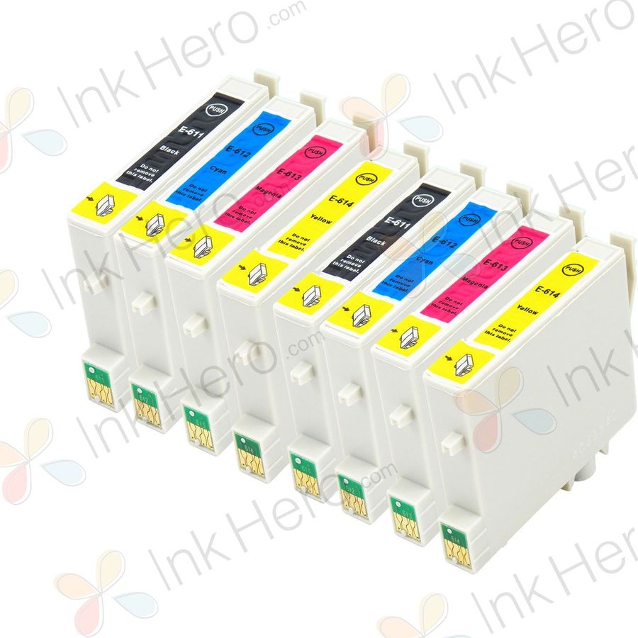 8 stück Epson T0615 tintenpatronen (Ink Hero)