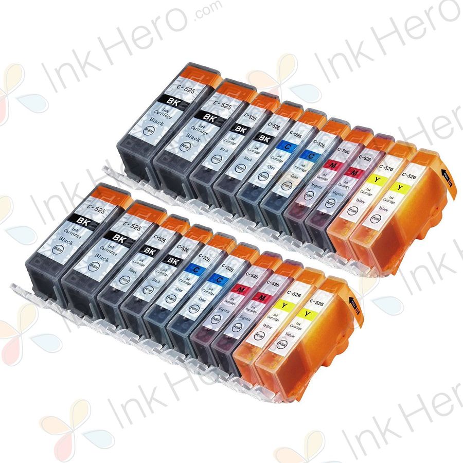 20 stück Canon PGI-525 & CLI-526 tintenpatronen (Ink Hero)